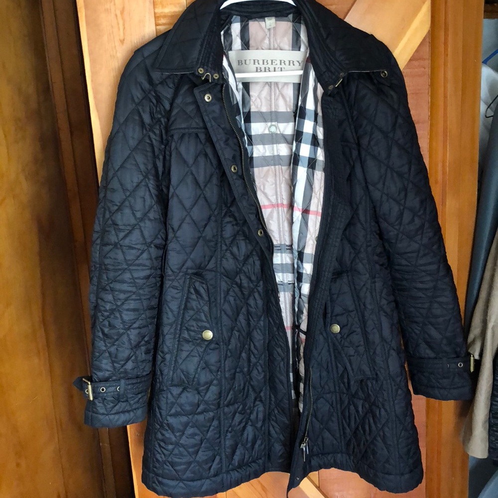 Large AUTHENTIC Quilted Burberry Coat